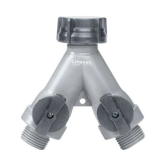 Gilmour Light Duty Full Flow Plastic Dual Shut-Off Valve