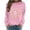 Pink3, variant on Women Halloween Rhinestone Graphic Crew Neck Sweatshirt, Long Sleeve Fall Casual Pullover Top for Holiday Daily Wear(Red1,M)