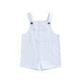 thumbnail image 1 of Bagilaanoe Newborn Baby Girl Jumpsuit Shorts Sleeveless Bodysuit 3M 6M 9M 12M 18M Infant Summer One Piece Romper, 1 of 8