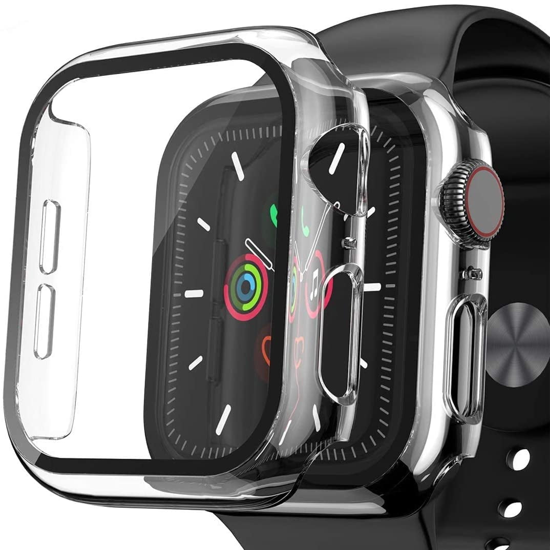 Actie Nodig hebben Zonder twijfel For Compatible for Apple Watch Series 6/5/4/3/2/1/SE, 38/42/40/44mm, the  Case with Tempered Glass Screen Protector, Full Protection Bubble-Free Cover  - Walmart.com