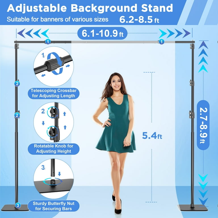 Yesker Background Stand Backdrop Support System Kit Photo