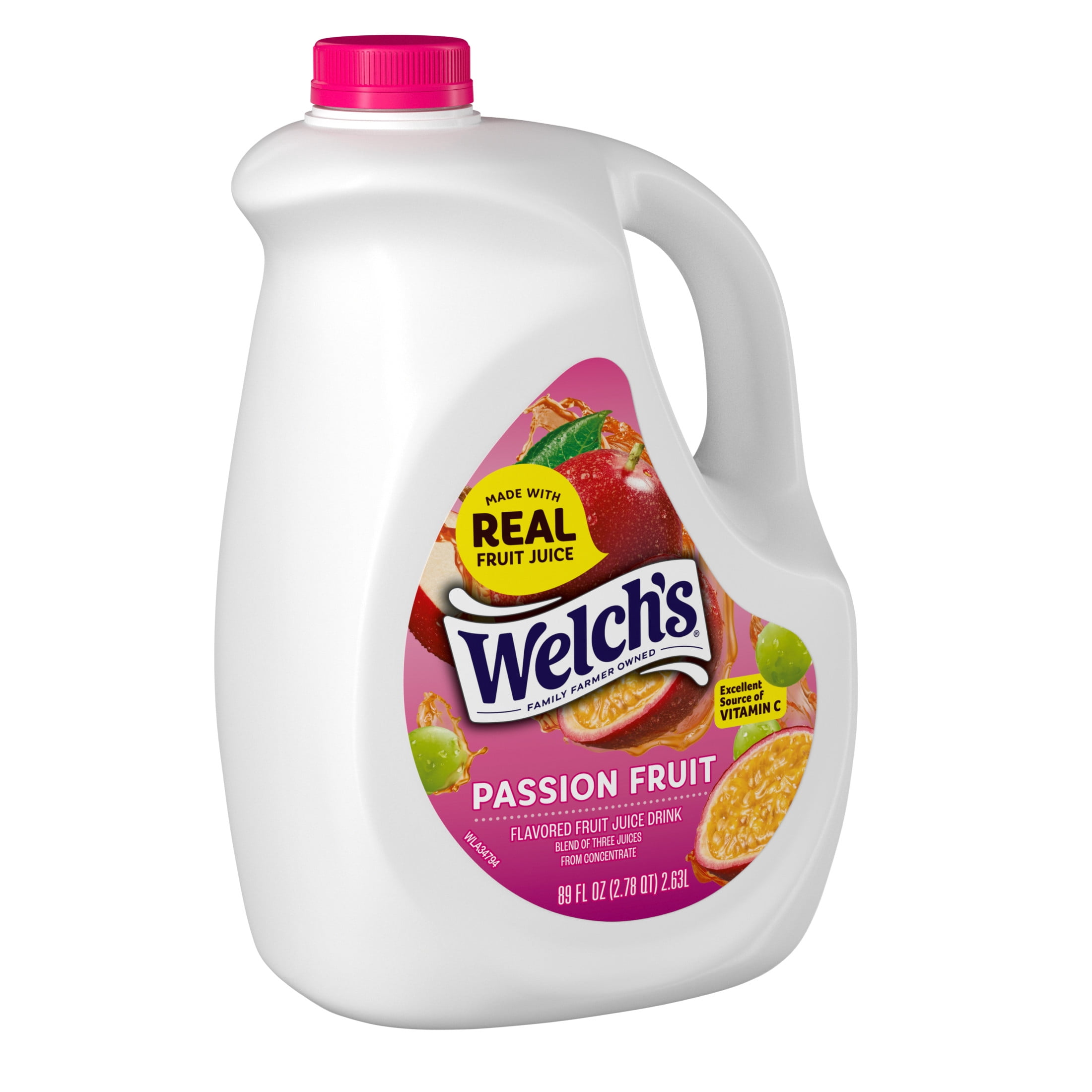 Welch's Juicy Passion Fruit Juice Drink, 89 fl oz Carton - Walmart.com