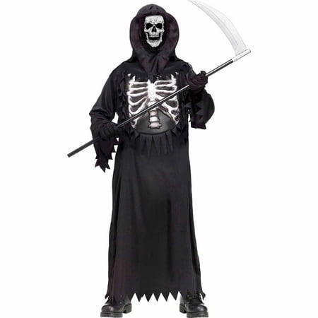 Fun World Glow Chest Reaper Child Halloween Costume