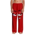 thumbnail image 4 of SGFCWSX Boys Casual Pants Elastic Waist Loose Fit Print with Pockets Trousers for Kids Red Size 8 Years, 4 of 9
