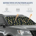 thumbnail image 3 of Goofa Avocado Pattern 2 Piece Car Windshield Sun Shade Foldable | Front Windshield Shade for Sun, Heat and UV Rays | Sunshade for Car Front Window-Large, 3 of 7