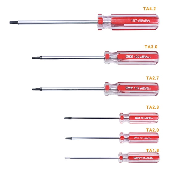 ZEPARO Triangle Screwdriver Triangle Drive Screwdriver Removal Repair Tool Ta1.8-Ta4.2