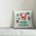 thumbnail image 3 of Creative Products Merry Christmas Santa 18x18 Spun Poly Pillow, 3 of 3