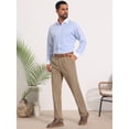 thumbnail image 2 of DARING DIVA Men's Striped Button Down Long Sleeve Stretch Shirts L Blue, 2 of 7