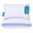 White+Blue, variant on Bed Pillows 2 Pack, Soft & Comfortable Sleeping Pillows, Shredded Memory Foam, Standard Size, Affordable Value for Everyday Use