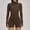 Brown, variant on Top-kevin Womens Workout Sets Two Piece Long Sleeve Jacket Matching High Waist Shorts Sets Fall Winter Gym Work Out Clothes