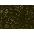 thumbnail image 1 of Ahgly Company Machine Washable Indoor Rectangle Transitional Night Black Area Rugs, 8' x 12', 1 of 7