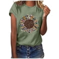 thumbnail image 2 of IROINNID Womens Round- Neck Christmas Printing Recreational Short Sleeve Tops, 2 of 5