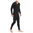 thumbnail image 2 of Chemises à Manches Longues pour Hommes Chemises à Manches Longues pour Hommes Coton Uni Coton Mince Col Rond Manches Longues sous-Vêtements Pantalon Ensemble, 2 of 9
