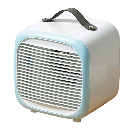 

Personal Cooler Evaporative Coolers with Icebox Portable Table Fan Mini Conditioner For Home White&Blue