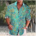 thumbnail image 1 of Camisa de hombre de manga larga con solapa y botones, camisa de traje informal de moda, suave, cómoda y sedosa, novedad de 2024, 1 of 6