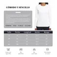 thumbnail image 2 of Playera Manga Larga Mujer Cuello Redondo Slim Fit Comoda 5pz, 2 of 8