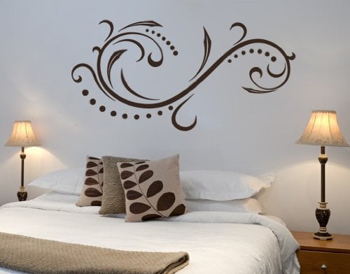 Details about   Calm wave floral ornament the highest quality wall sticker stickers show original title