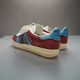 thumbnail image 1 of Adi-das Gazelle Indoor Collegiate Size 7.5 Mens Shoes Burgundy Arctic Blue IG4996, 1 of 6