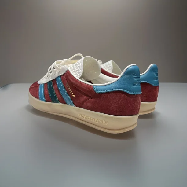 Adi - das Gazelle Indoor Collegiate Size 7.5 Mens Shoes Burgundy Arctic Blue IG4996