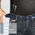 thumbnail image 3 of JASGOOD Big and Tall Belts for Men Casual Stretch Woven Belts Elastic Braided Belts for Golf Pants Jeans, 3 of 9