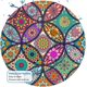 thumbnail image 4 of Alfombrilla de ratón, alfombrilla de ratón redonda de mandala, alfombrilla de ratón de diseño encantador, alfombrilla de ratón de goma antideslizante con borde cosido, alfombrilla de ratón de oficina TUNC Sencillez, 4 of 5