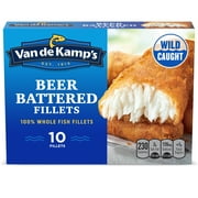 Van de Kamp's Beer Battered Fish Fillets, 19.1 oz, 10 Count (Frozen)