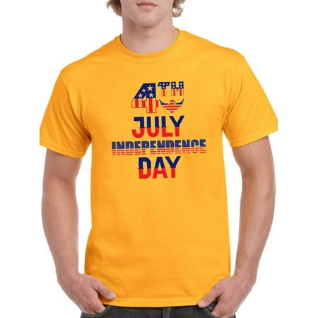 4Th July Independence Day. T-Shirt Men -Image by Shutterstock Male 4X-Large
