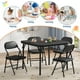 thumbnail image 3 of ✨ Set de 5 Piezas - Mesa + 4 Sillas Plegables para Niños | Perfecto para Comer, Pintar, Jugar y Aprender en Casa, Guardería o Escuela, negro, 3 of 7