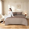 thumbnail image 5 of Manfei Retro Grid 7-Piece King Bedding,Kawaii Polka Dot King Bed in a Bag,Brown Gray,Black Reversible, 5 of 7