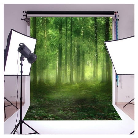 HelloDecor Polyster Studio Photo Photography Background Green Forest Bryophytes Backdrop Studio Props best for Personal Photo, Wall Decor (Best Camera In Dark)