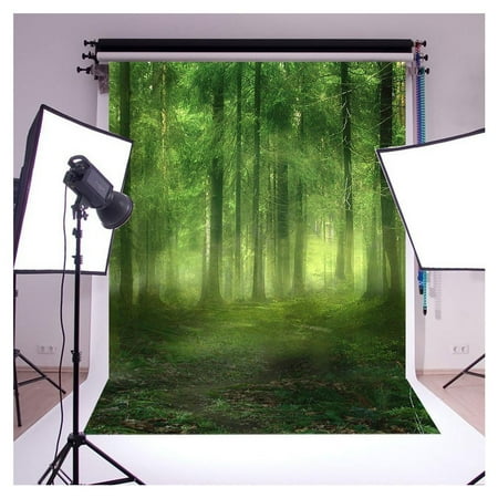 MOHome Polyster Green Forest Bryophytes Studio Photo Photography Background Studio Backdrop Studio Props best for Personal Photo, Wall Decor