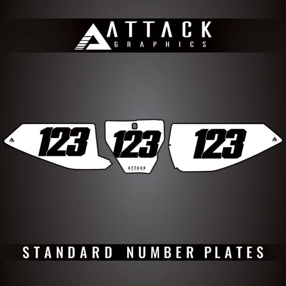 Attack Graphics Number Plate Backgrounds for Husqvarna FC 250 2017