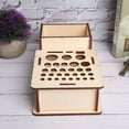 thumbnail image 4 of Boîte à Outils en Cuir, Multi Trou Bricolage Support de Rangement en Bois Habilement Conçu, 4 of 9
