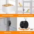 thumbnail image 4 of Yiwa 41" Steel Frame Bird Cage, Large Metal Parrot Cage with Play Open Top, Rolling Stand, and Slide-Out Tray for Indoor Macaws, Cockatiels, and Conures, 4 of 8