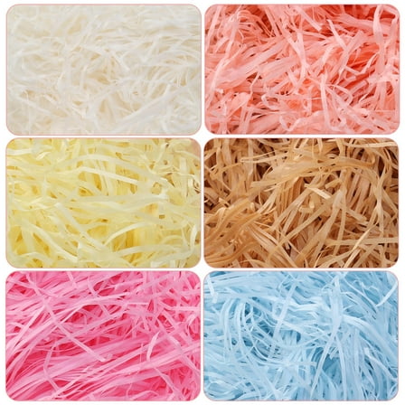 Masteelf Colored Cut Paper Shred Filler for Gift Decor Made of High Grade Paper Thread 20G Bag Khaki