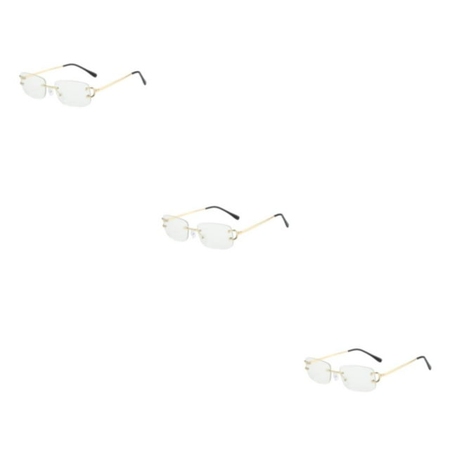 relayinert Rectangle Women Love 400 Protection And Durability Daily Long Service Life Wide Open Angle Fashionable White 3Set