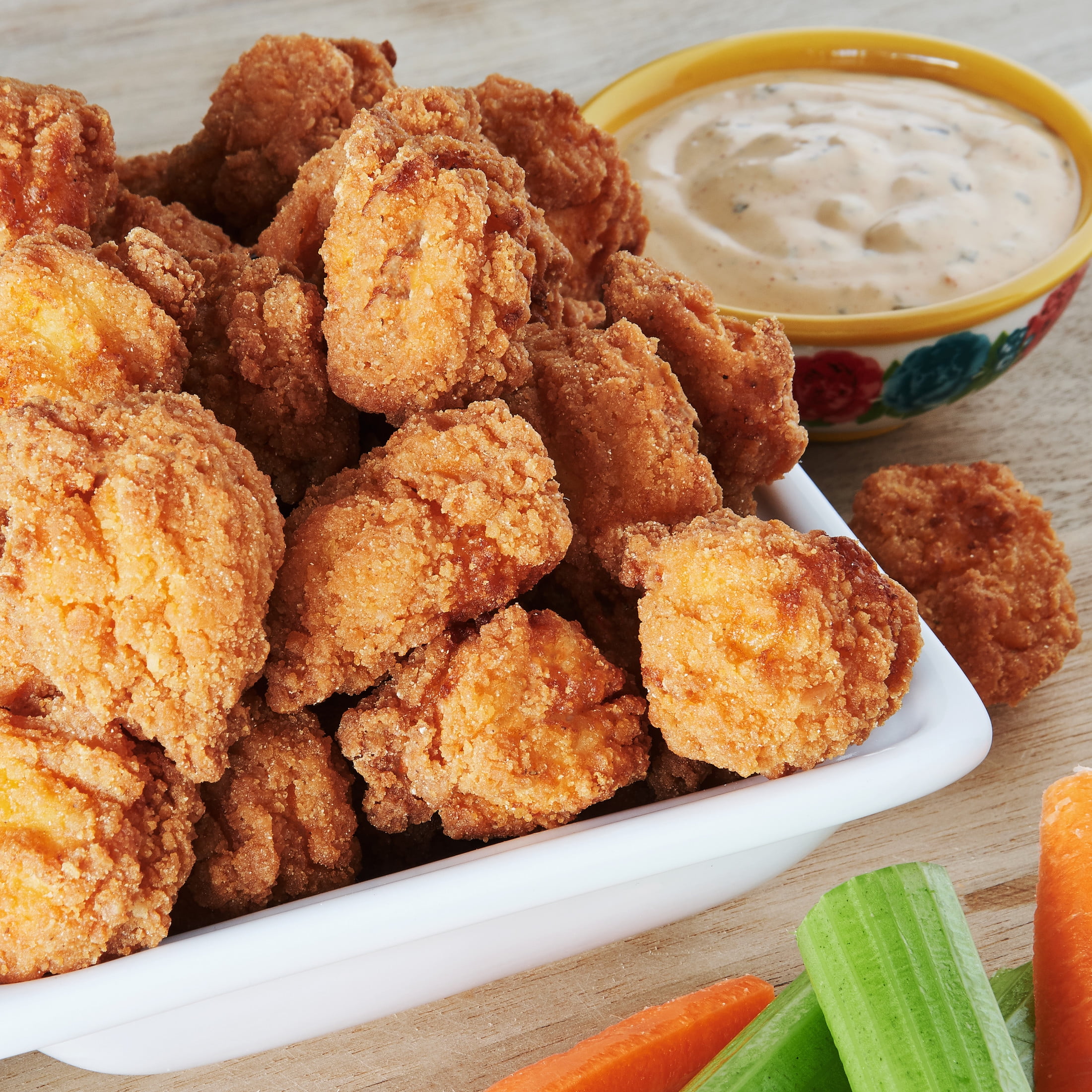 Great Value Boneless Fully Cooked Breaded Chicken Wyngz, 24 Oz (Frozen ...