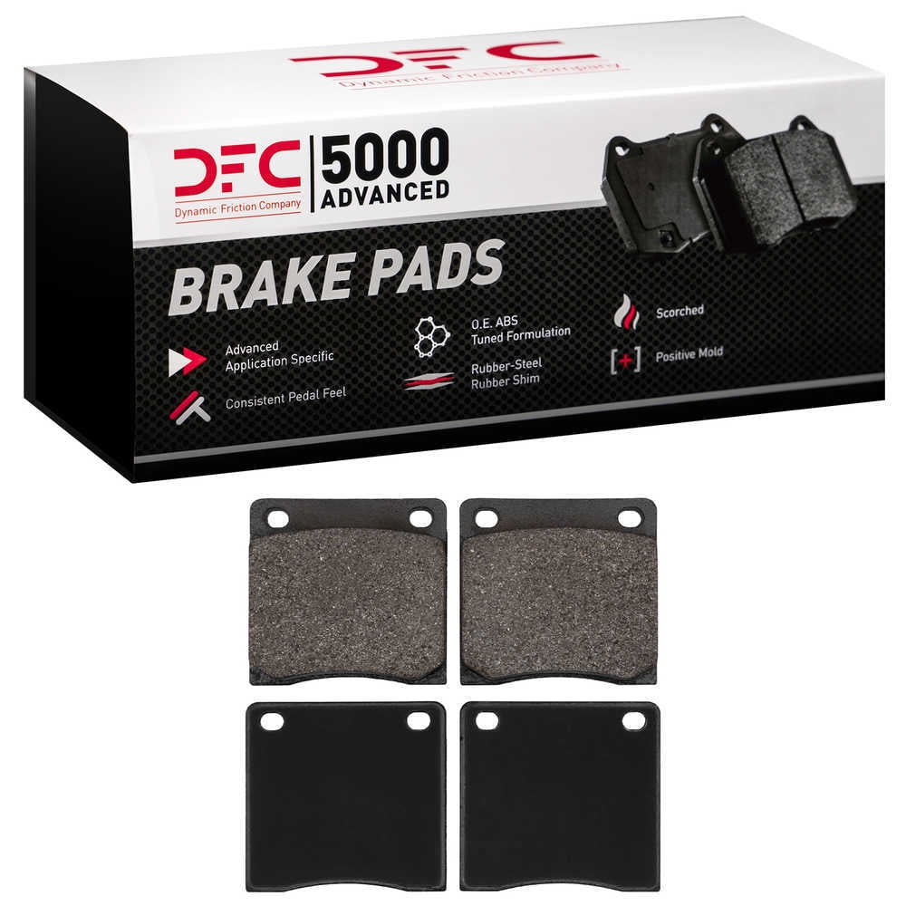 Dynamic Friction Company 1551-0041-00 DFC 5000 Advanced Brake Pads - Semi Metallic - OE Equivalent