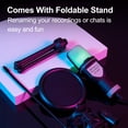 thumbnail image 2 of Classic net red condenser wheat RGB seven-color luminous microphone with shockproof USB computer video game microphone, 2 of 9