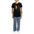 thumbnail image 4 of CafePress - Goddess Motto Pajamas - Women's Short Sleeve Print T-Shirt and Pants Dark Cotton Pajama Set, 4 of 7
