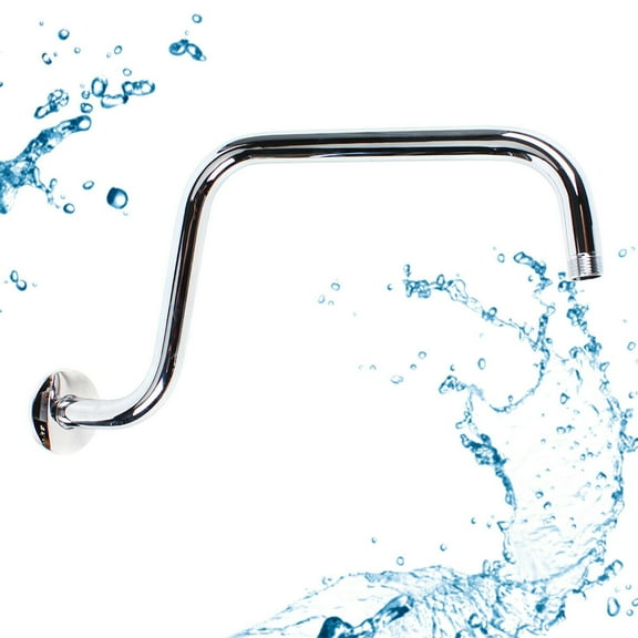 S Shaped Shower Head Extension Arm High Arc Gooseneck Long Shower Extender Pipe
