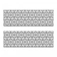 thumbnail image 2 of Black and White Bench Cushion Set of 2, Abstract and Mandala Style Floral Symmetrical Simple Motifs Tile, Standard Size Foam Pad and Decorative Cover, Black White, by Ambesonne, 2 of 4