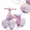 Pink, variant on Baby Toddler Balance Bike with Bubble Machine for 1 Year Old Children,4 Wheels Kids Balance Bike w/Bubble Maker,Kids Ride on Toys w/Music,Headlight for Ages 12-36 Months Boys Girls (Light Green)
