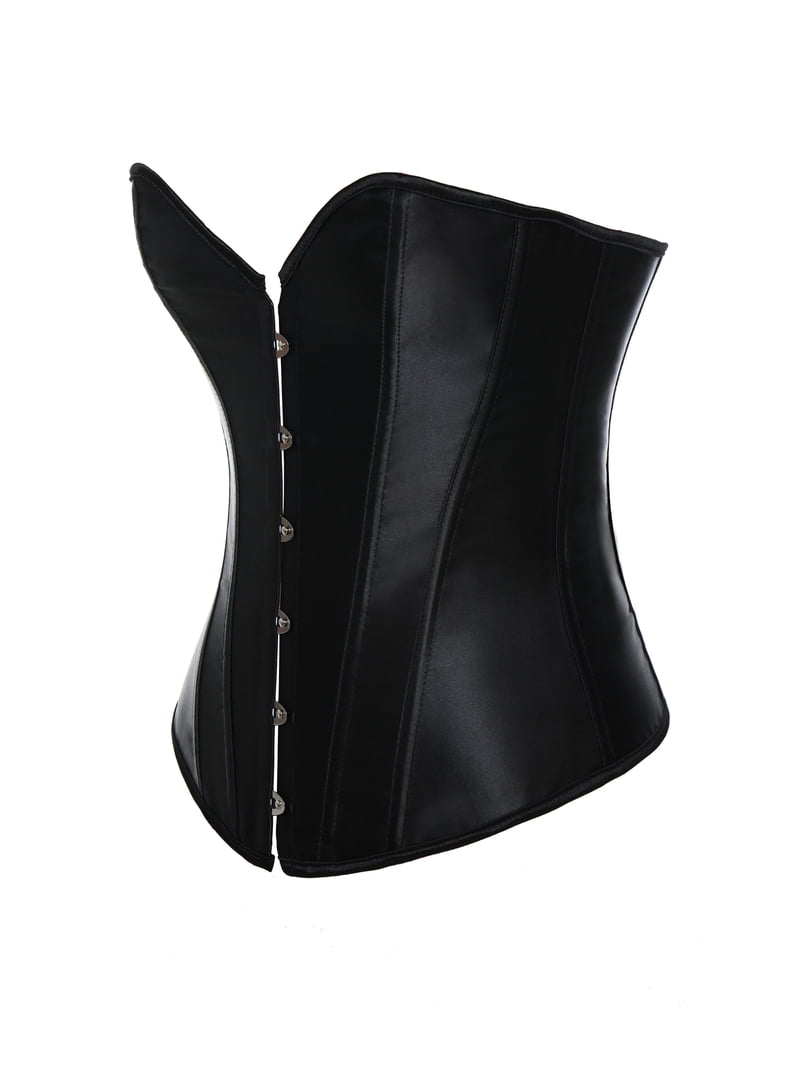 Miss Moly Stain Sexy Corset Top Lace Up Strong Boned Fancy Burlesque Plus Size Black