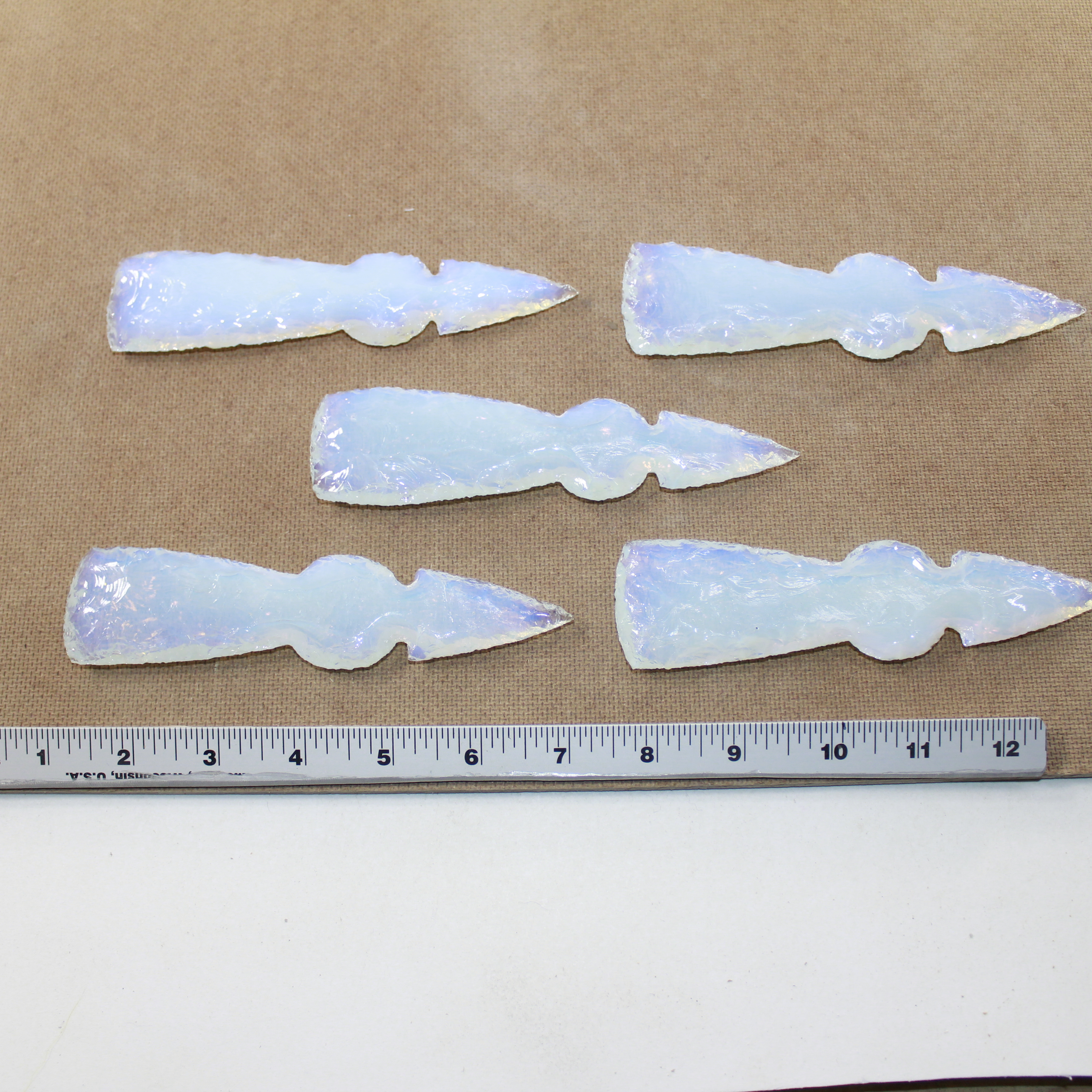 5 Opalite Ornamental Tomahawk Heads #6924  Ax Axe Hatchet
