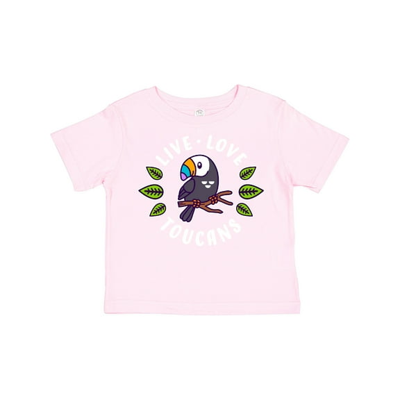 Inktastic Live Love Toucans Boys or Girls Toddler T-Shirt