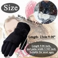 thumbnail image 3 of Yanyanz Gloves Mittens, Womens Thermal Gloves Warm Lined Knit Gloves Elastic Cuff Winter Gloves Knit Warm Lined Gloves, Gloves Beige One Size, 3 of 5