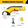thumbnail image 3 of HICTOP Electric Scissors Cordless Cardboard Box Cutter Heavy Duty with Safety Lock 4.2V Rechargeable Electric Scissors for Cardboard, Carpet, Leather, 3 of 6