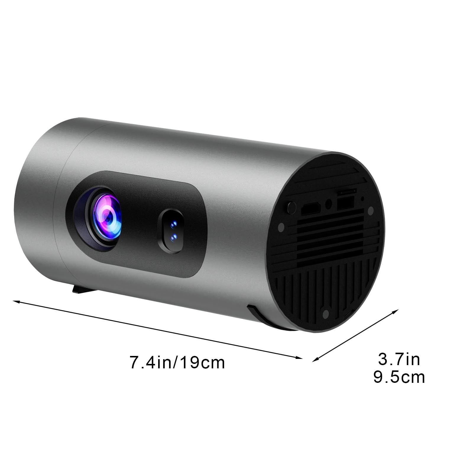 Uutvery 4K Supported Projector with Auto Focus, 1080P Full HD Portable Outdoor Movie Projector, Built-in Streaming and Wireless Casting, Eye Protection, for Home Theater