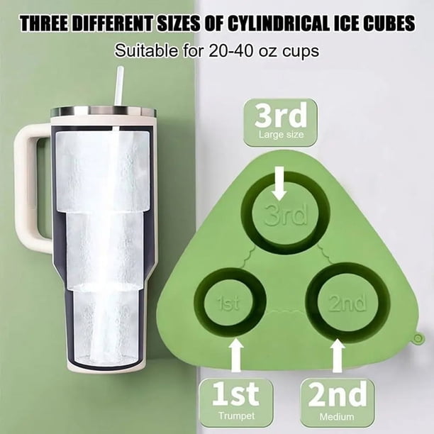 Molde de silicona para bandeja de hielo cilíndrica para hacer hielo hueco